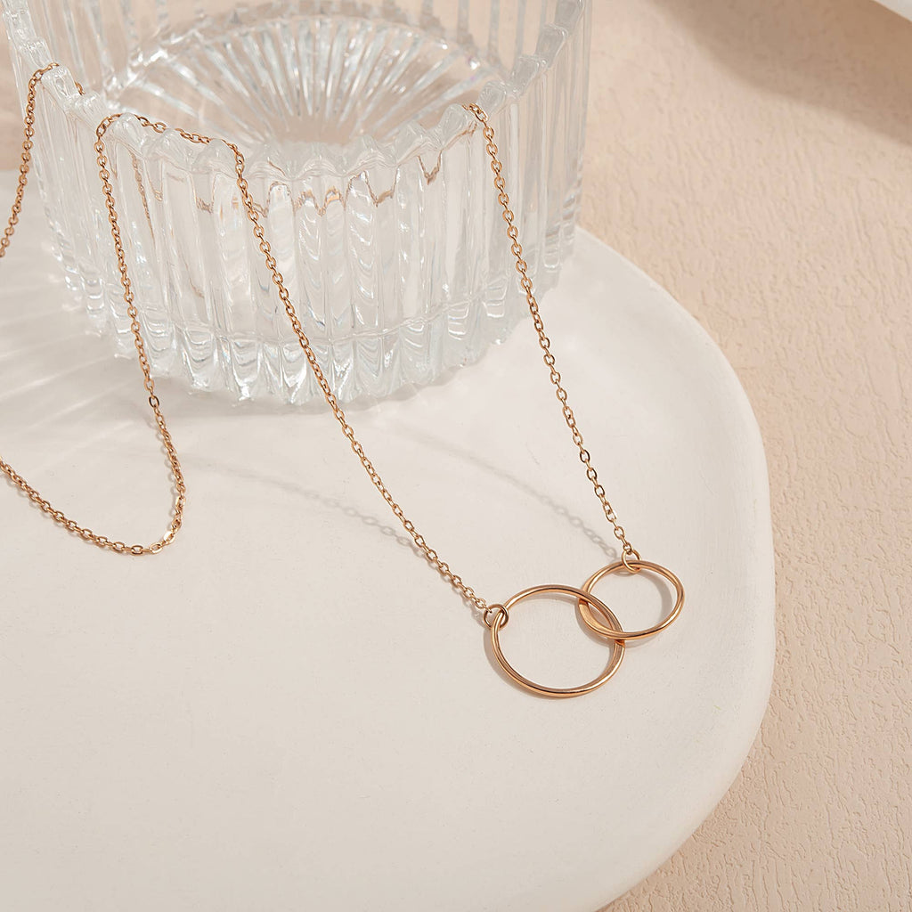 Women's Happy 18th Birthday Ring Necklace/Silver