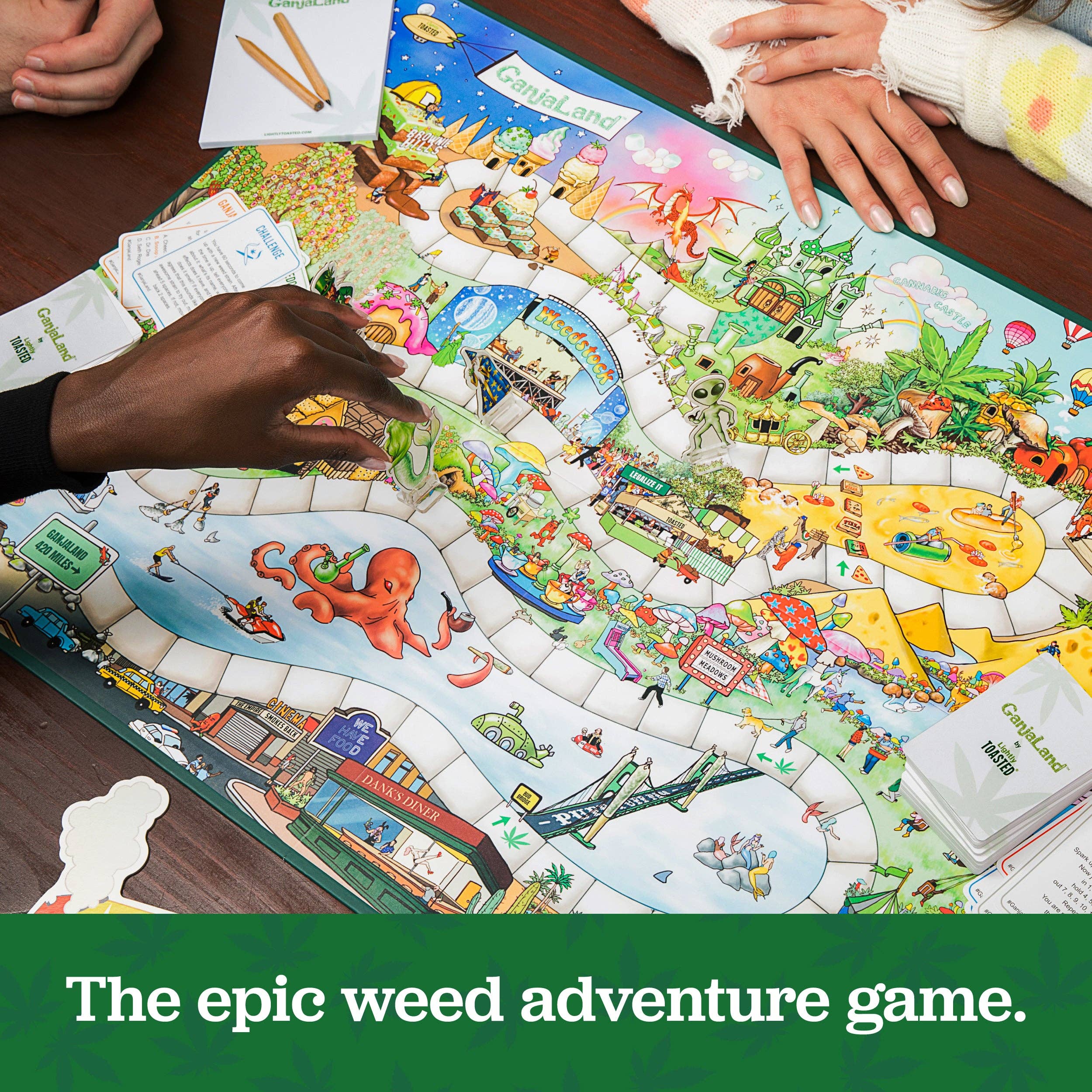 Ganjaland - Epic Weed Adventure Board Game for Adults