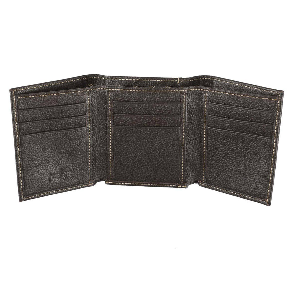 Crosses Badge Leather Wallet