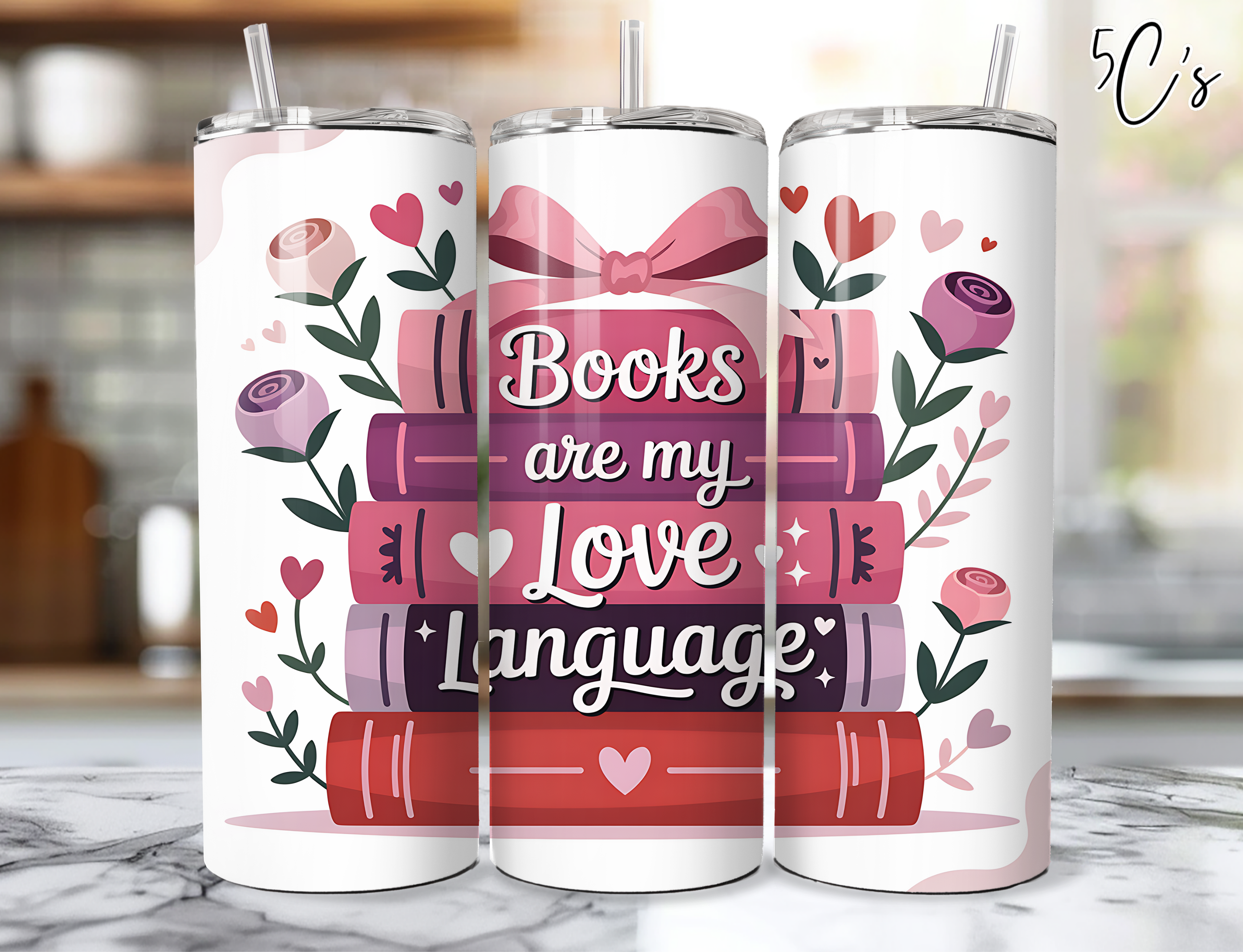 Books Are My Love Language Tumbler