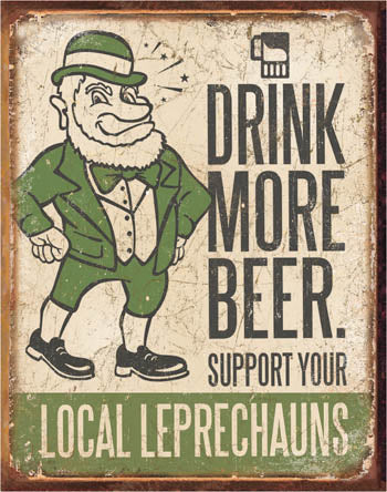Drink More Beer - Tin Sign