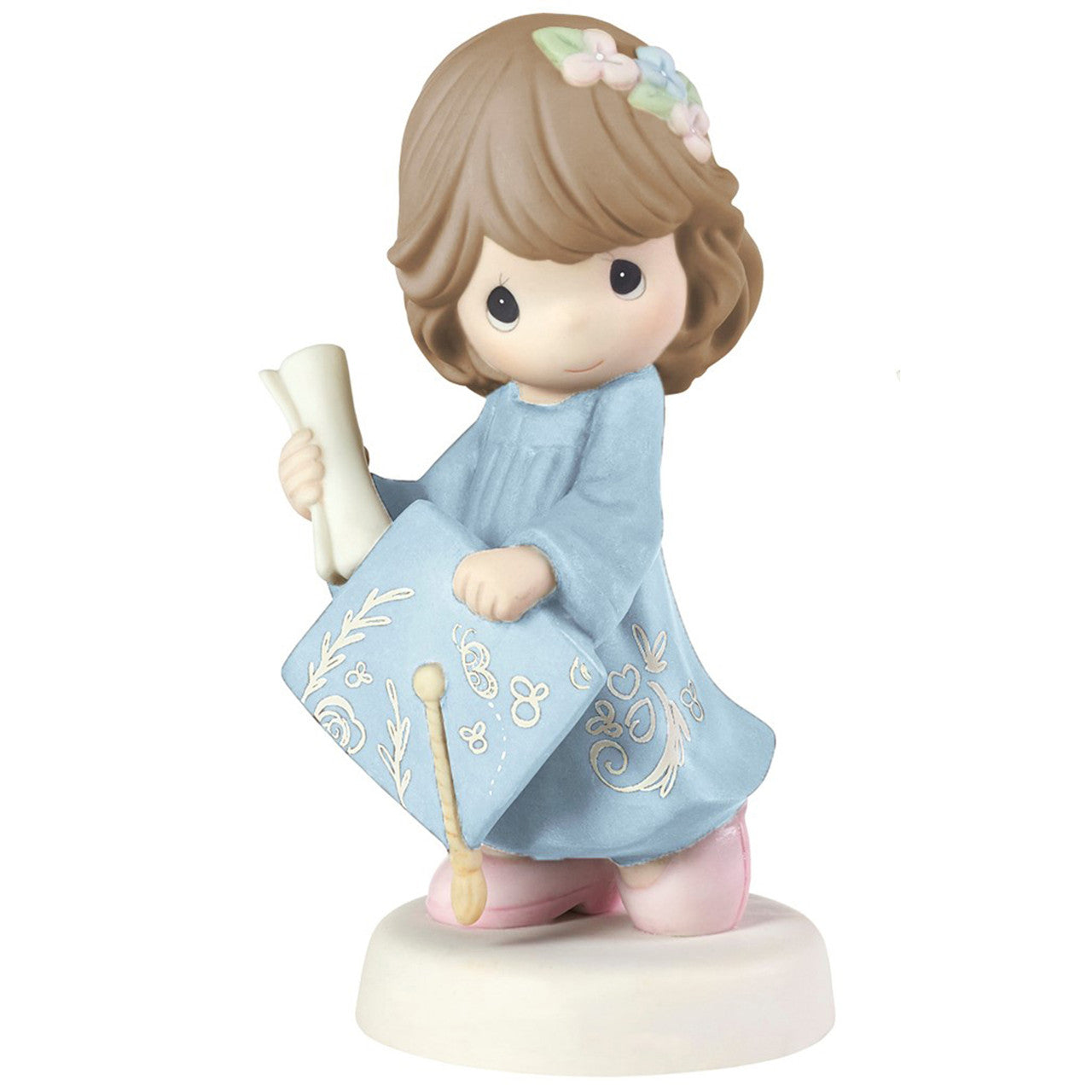 The Future Belongs To You Brunette Precious Moments Figurine