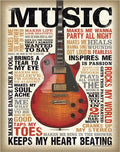 Music Inspires Me - Tin Sign