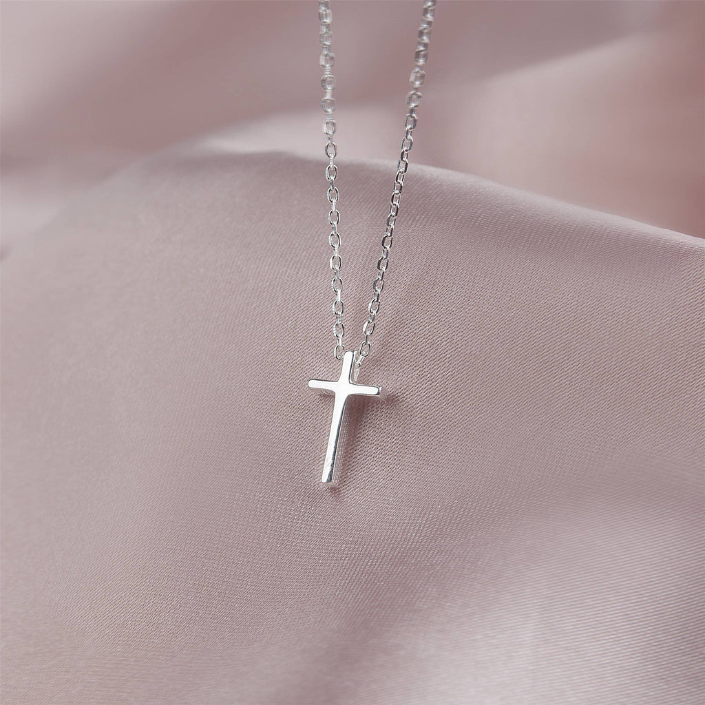 Faith Can Move Mountains Motivational Cross Necklace