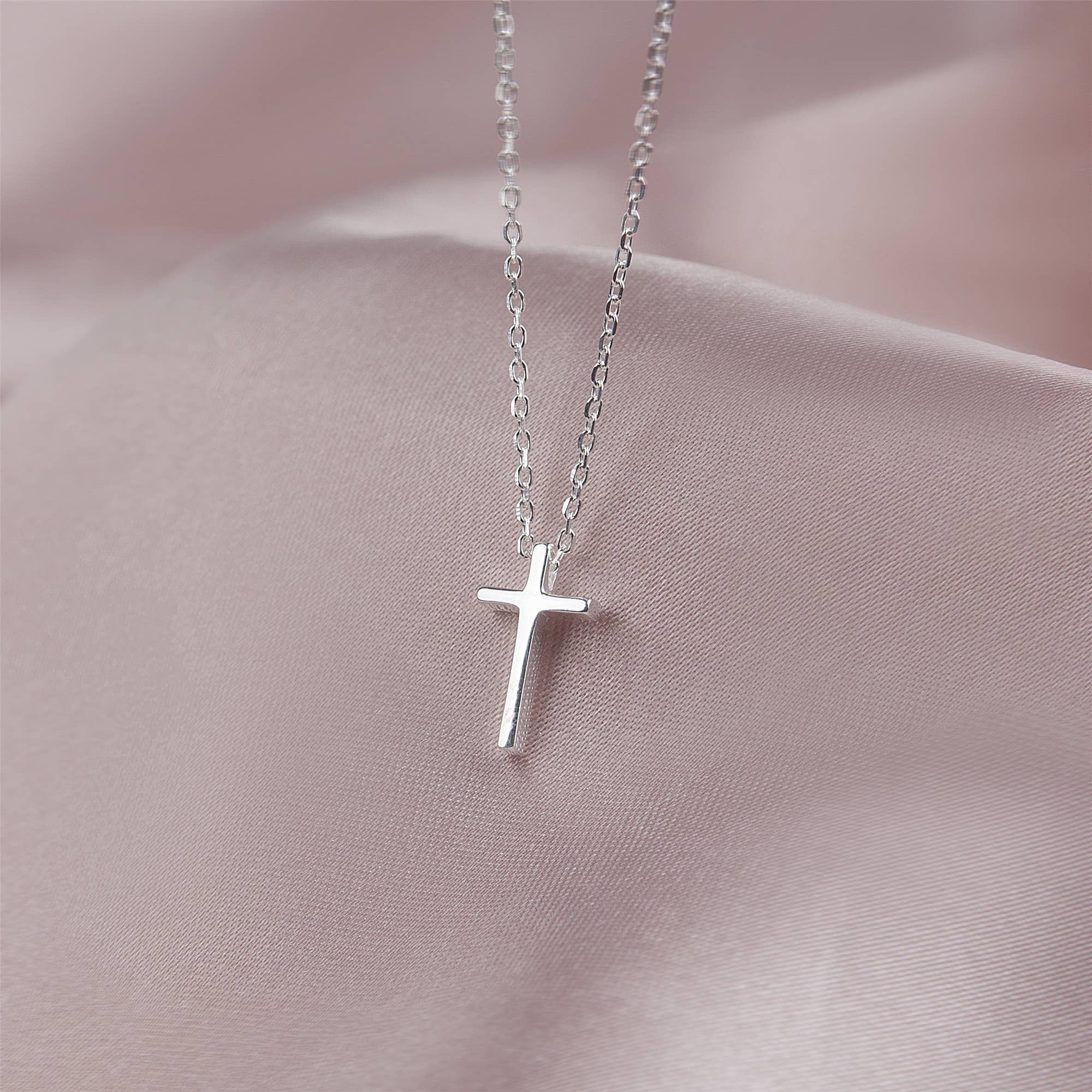 Faith Can Move Mountains Motivational Cross Necklace