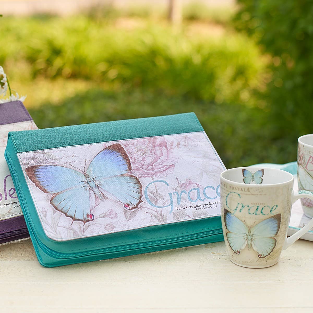 Grace Butterfly Blessings Bible Cover