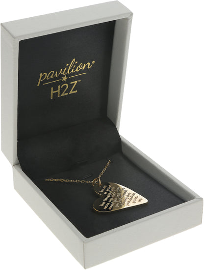 Special Gold Plated Engraved Necklace