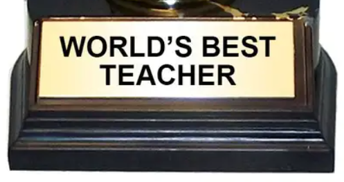 World's Best Teacher Trophy