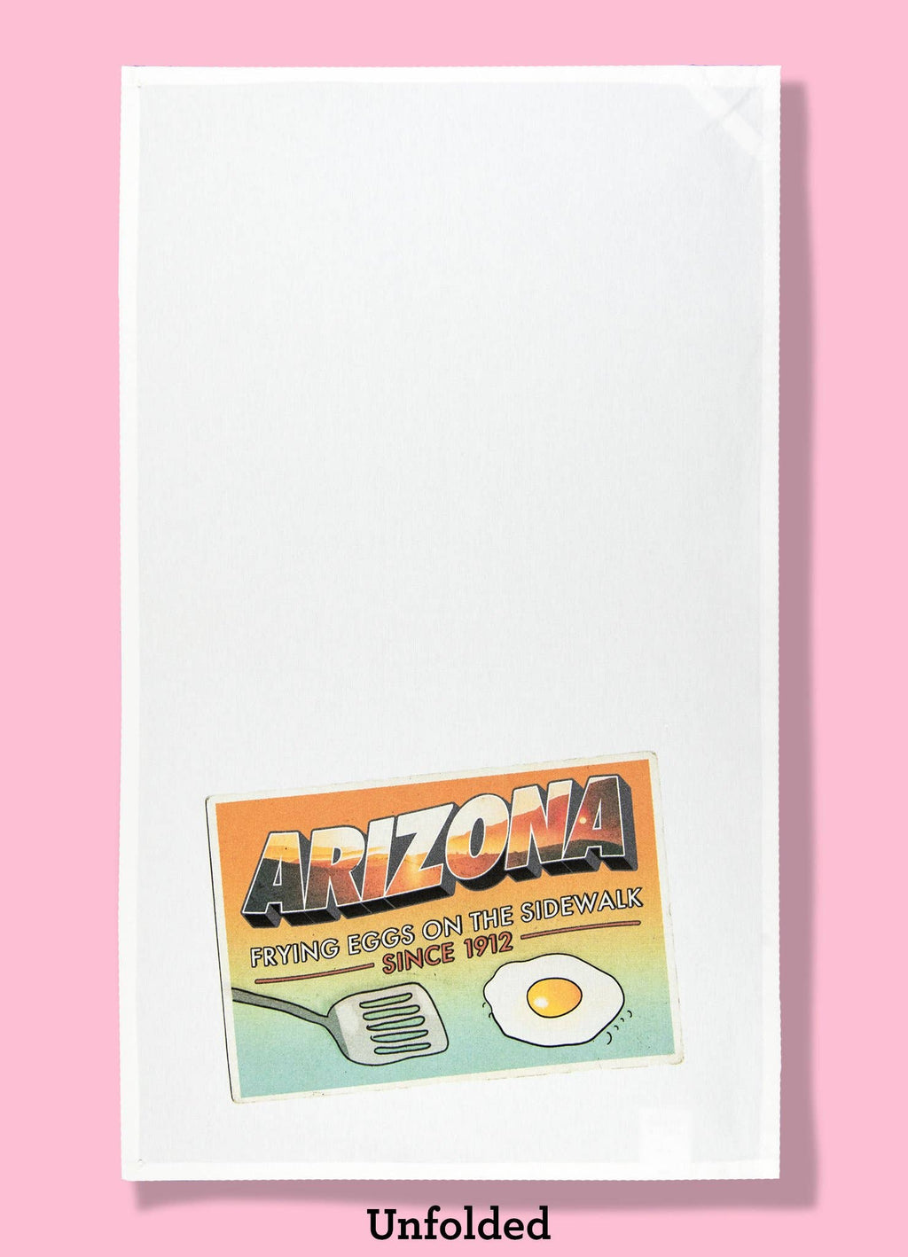 Arizona Frying Eggs on the Sidewalk Kitchen Towel