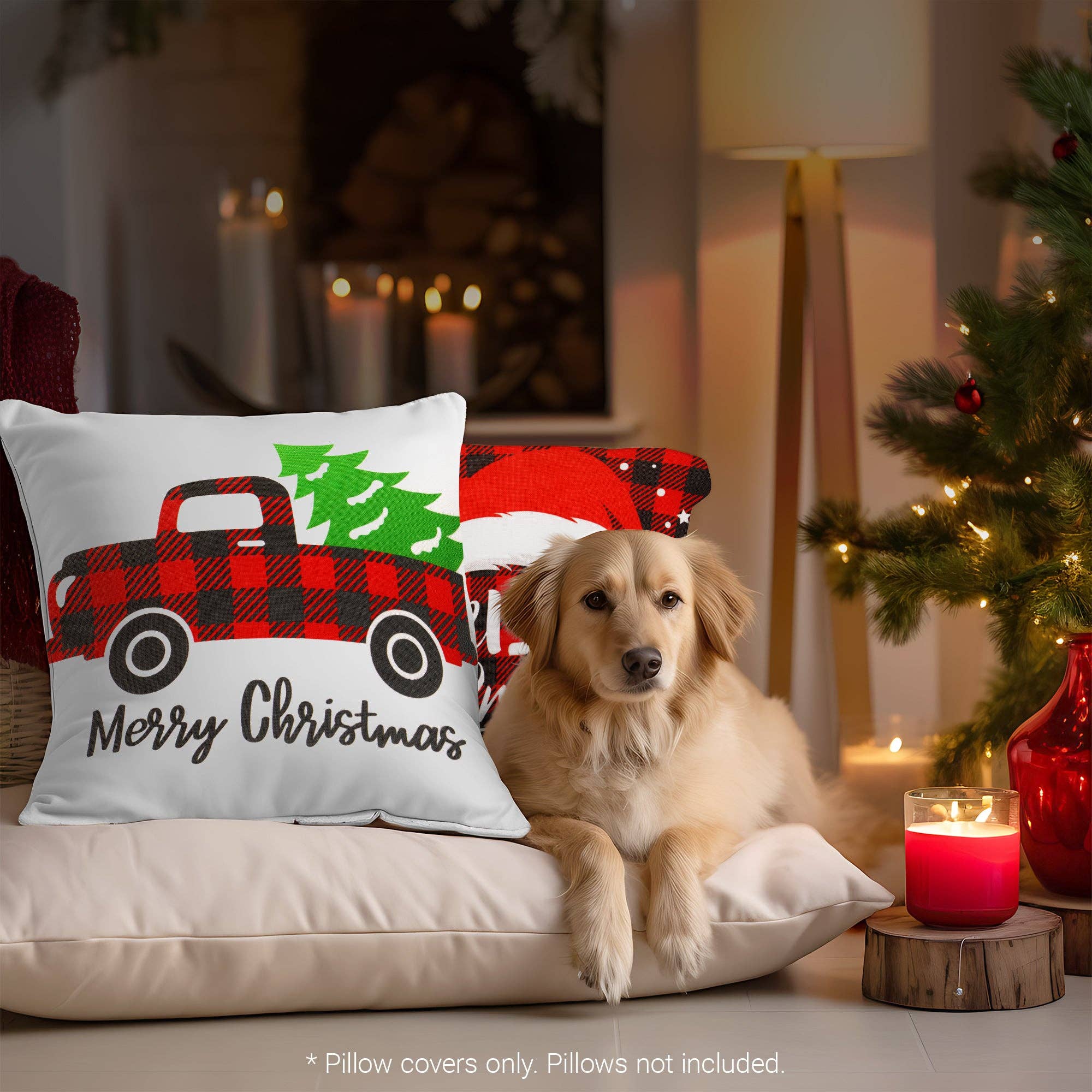 Christmas Decoration Farmhouse Throw Pillows