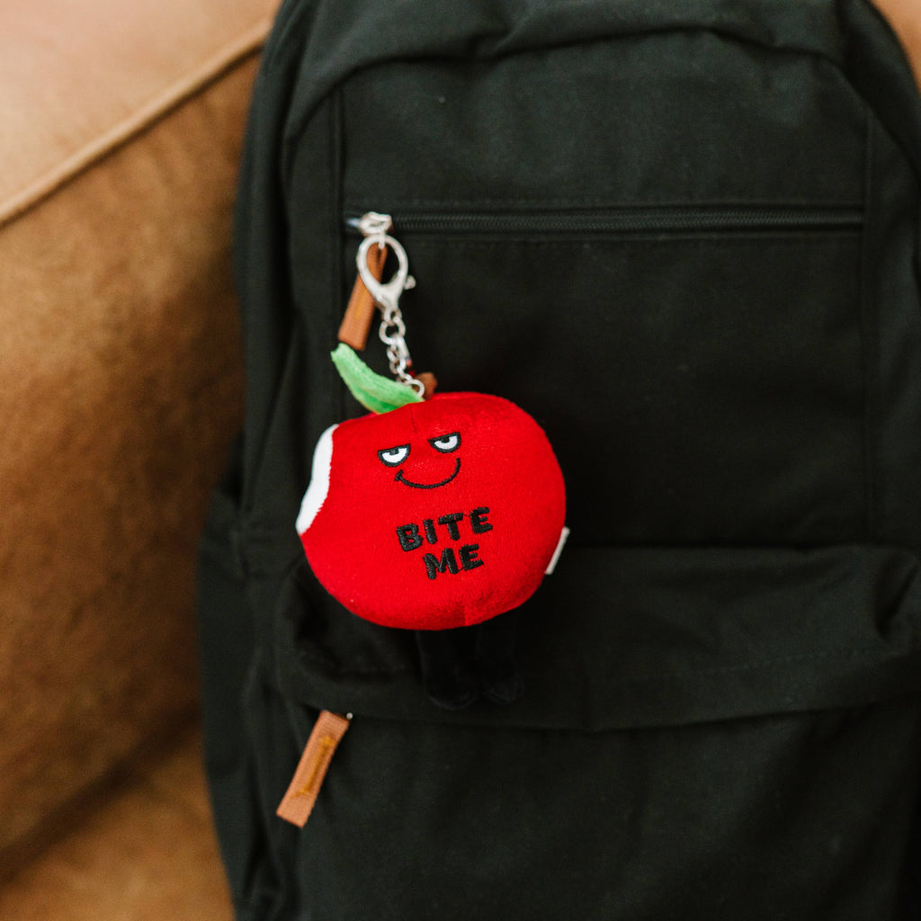 Bite Me Funny Plush Bag Charm