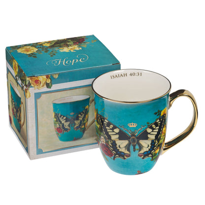 Hope Butterfly Ceramic Coffee Mug