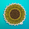 Sunflower Sticker