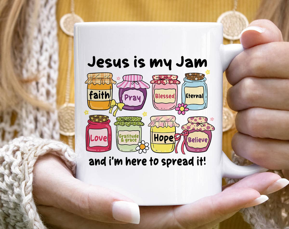 Jesus Is My Jam Cute Christian Faith Pray Coffee Mug