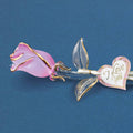 I Love You Glass Pink Rose