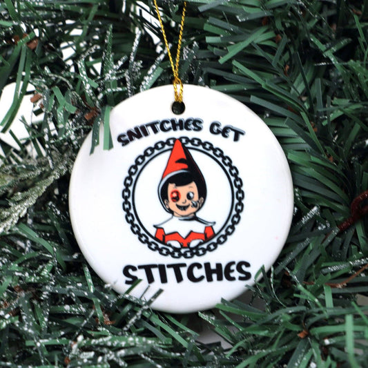 Snitches get Stitches Ornament