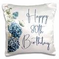 Happy 80th Birthday Pillowcase w/Pillow