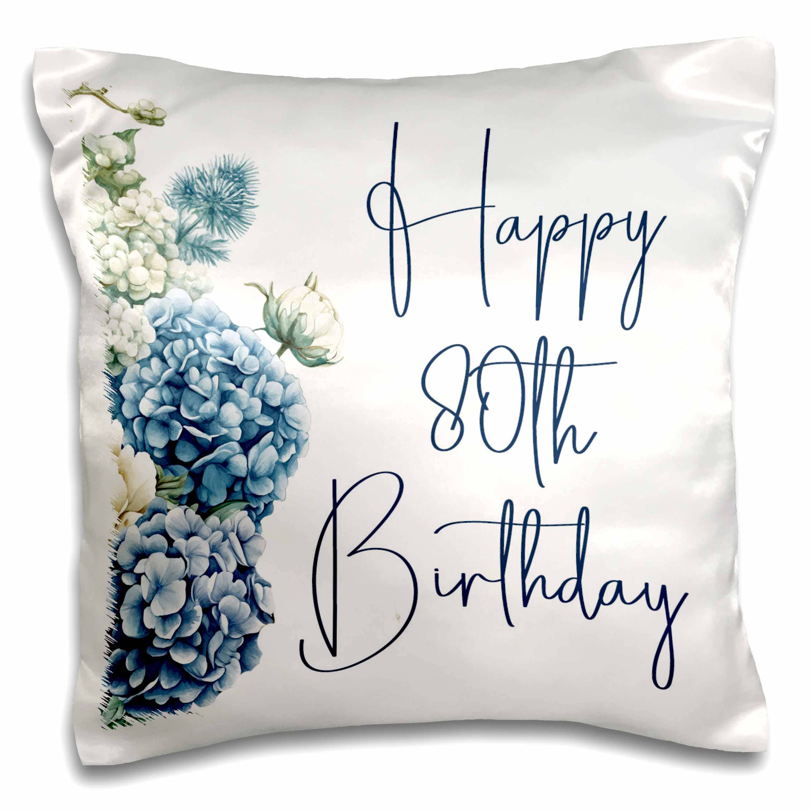 Happy 80th Birthday Pillowcase w/Pillow