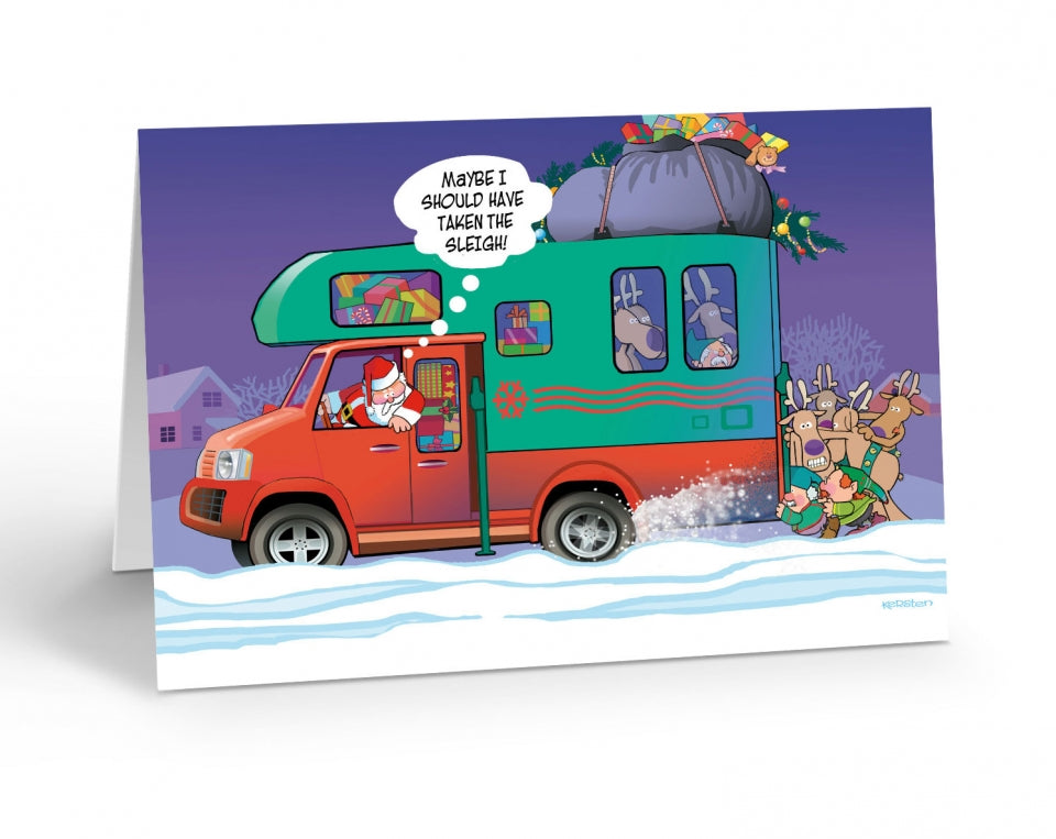 Santa's Camper Boxed Christmas Cards