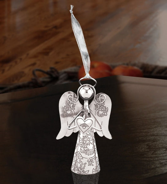 Angel Bell/Ornament Holding Heart