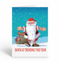 Santa is Trending This Year Boxed Christmas Cards