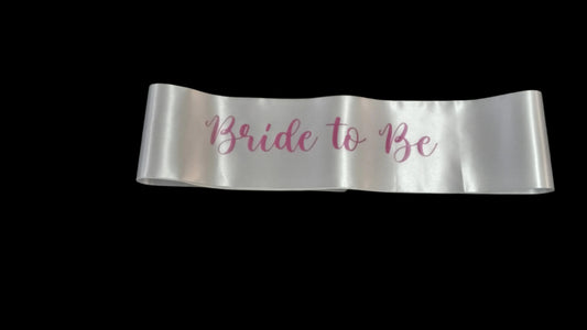 Bride to Be Sash