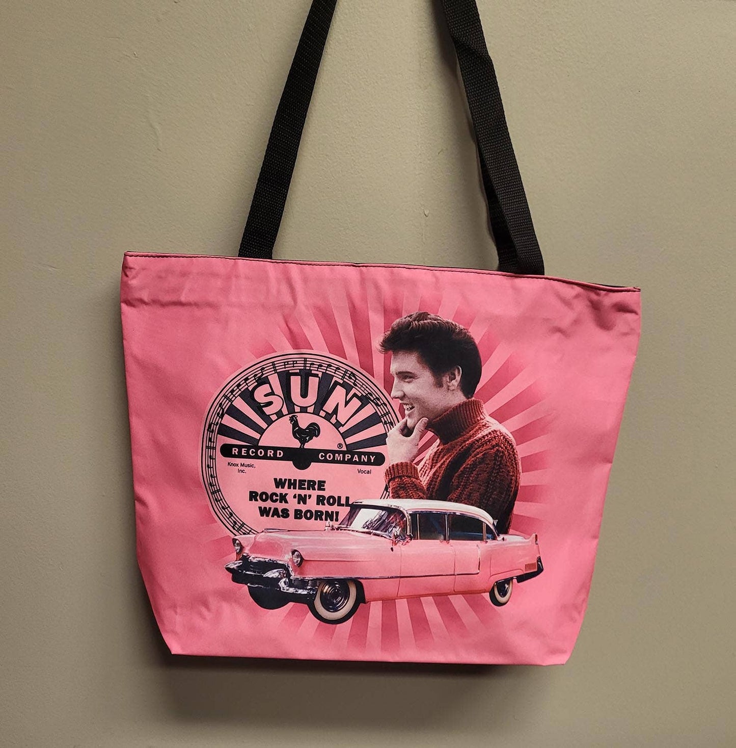 Elvis Presley Pink Tote Bag