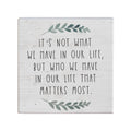 It's Not What We Have In Our Life It's Who..Sign