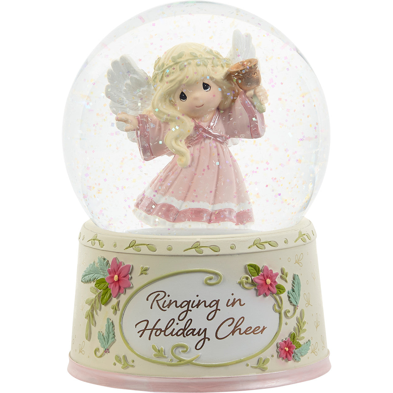 Ringing in Holiday Cheer Precious Moments Snow Globe