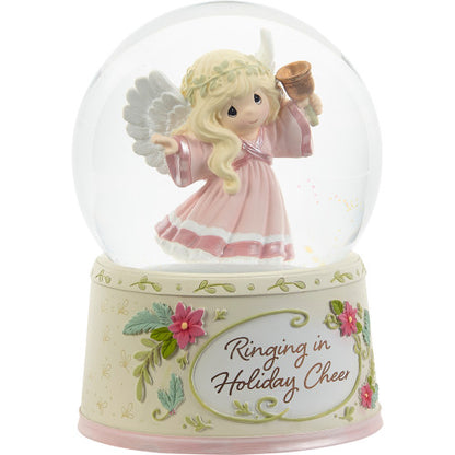 Ringing in Holiday Cheer Precious Moments Snow Globe