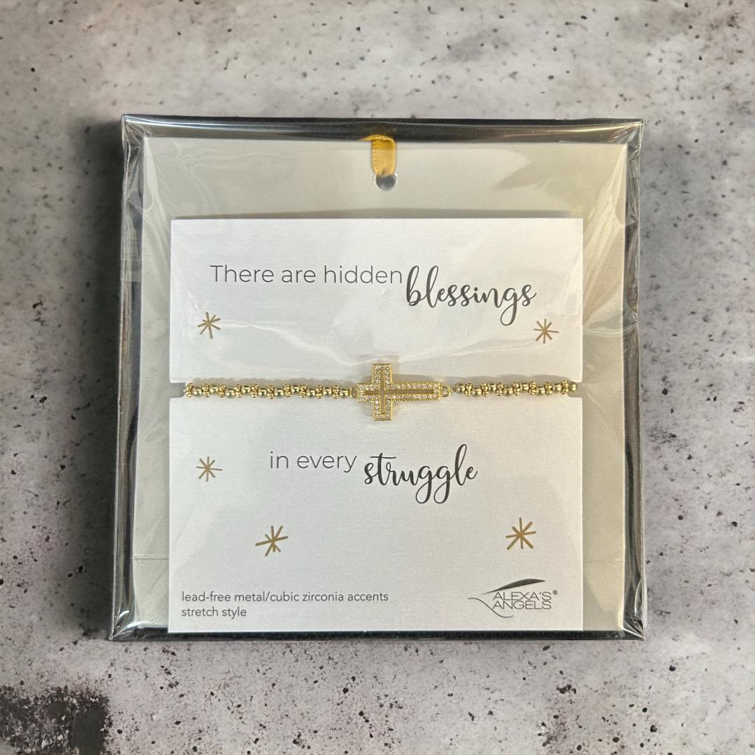 Faith Over Fear Gold Bracelet