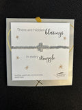 Faith Over Fear Silver Bracelet