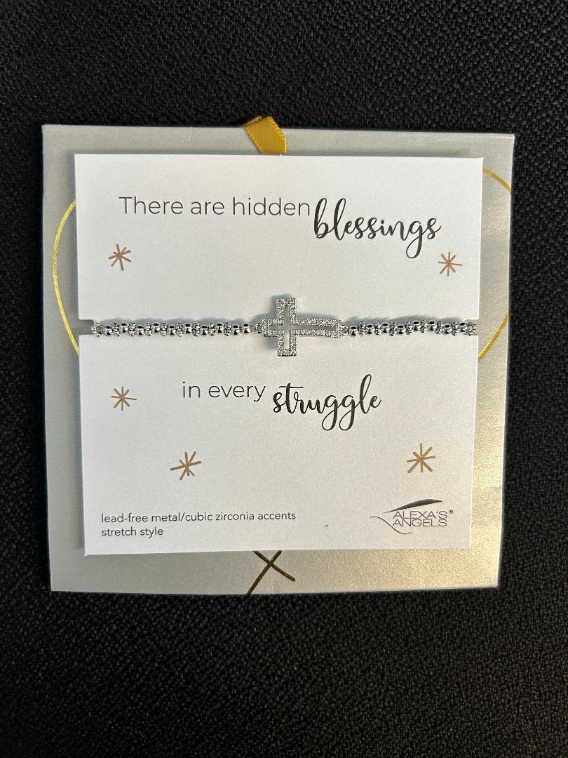 Faith Over Fear Silver Bracelet