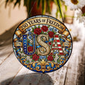USA Stained Glass Suncatcher
