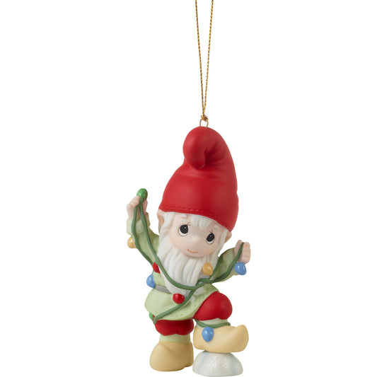 Gnome Worry Be Happy Precious Moments Ornament