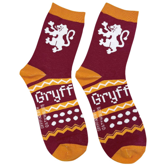 Gryffindor Harry Potter Christmas Pattern Socks