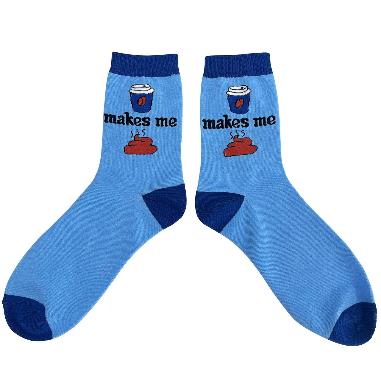 Coffee Makes Me Poop Crew Socks