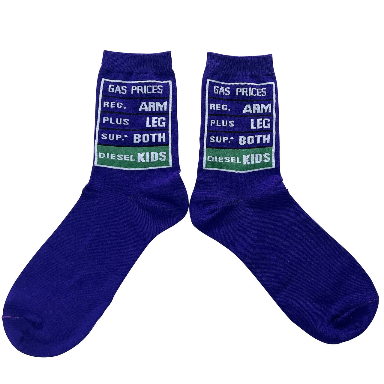 Gasoline Prices Crew Socks