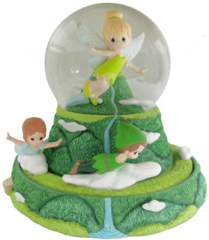 Faith, Trust and Pixie Dust Disney Precious Moments Rotating Musical Snow Globe