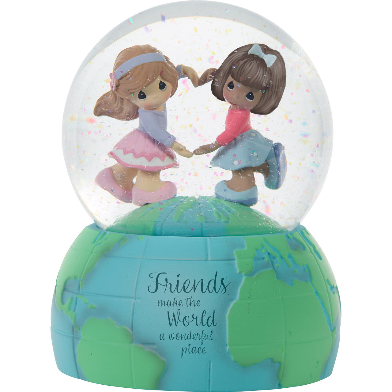 Friends Make the World..Precious Moments Musical Snow/Waterglobe