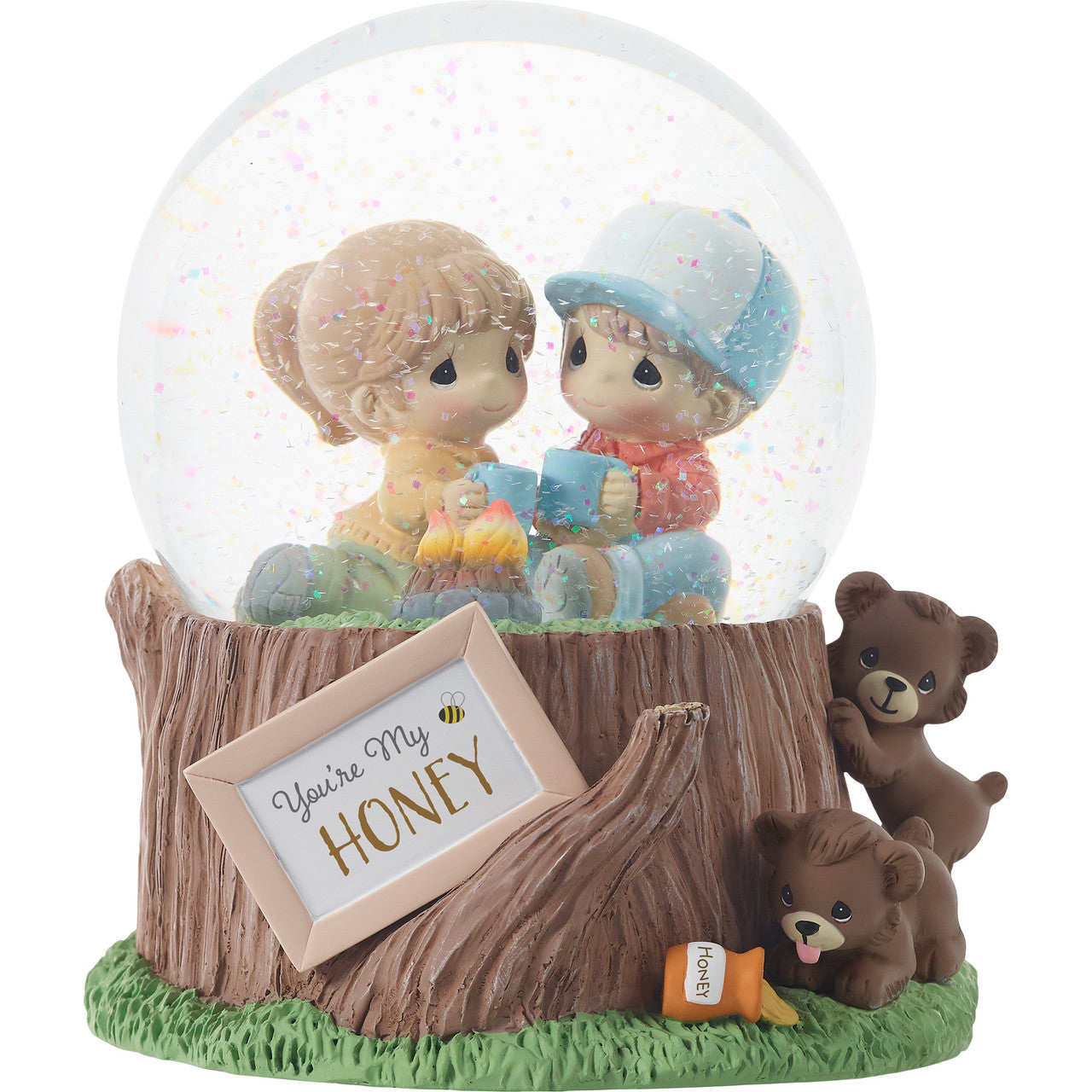 You're My Honey Musical Precious Moments Snow Globe
