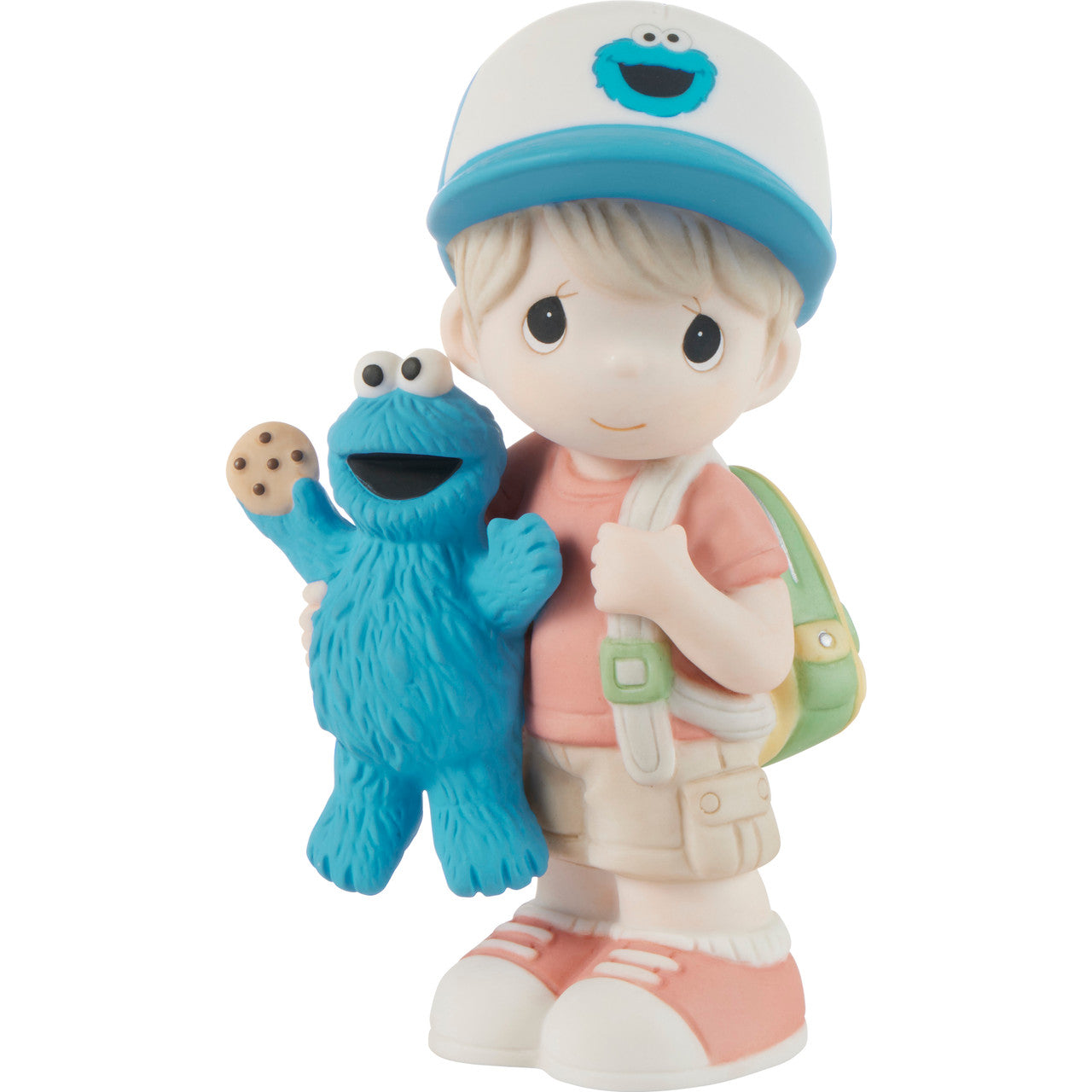 I'm Your Biggest Fan Blonde Boy Sesame Street Precious Moments Figurine