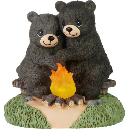 Together We Are Happy Campers Precious Moments Led Figurine