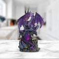 6"H Purple Dragon with Gem Statue Figurine