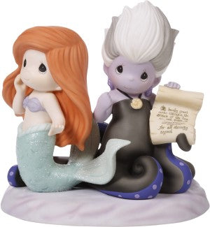 Make Waves In The Sea Precious Moments Disney Ariel & Ursula Figurine