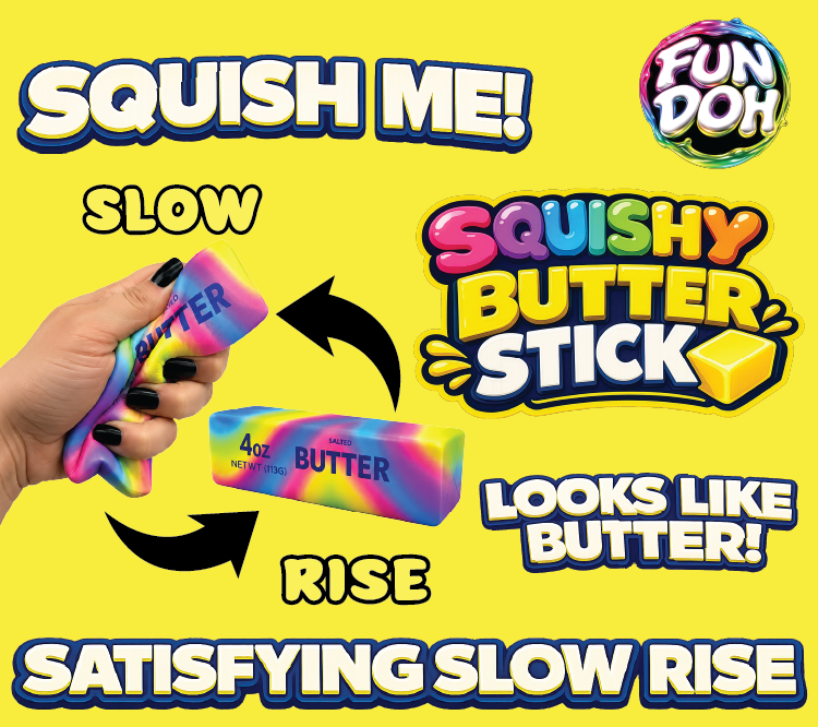 Fun Doh Rainbow Butter Slow Rise Squishy