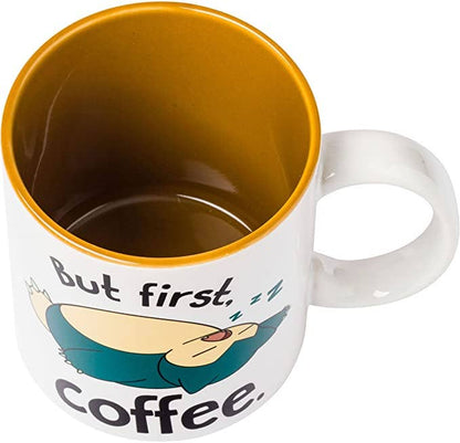Pokemon Snorlax I Need Coffee Ceramic Mug