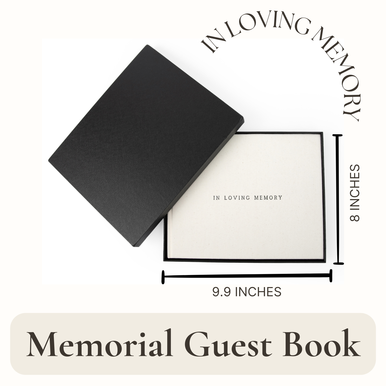 Modern Funeral Guest Book In Loving Memory