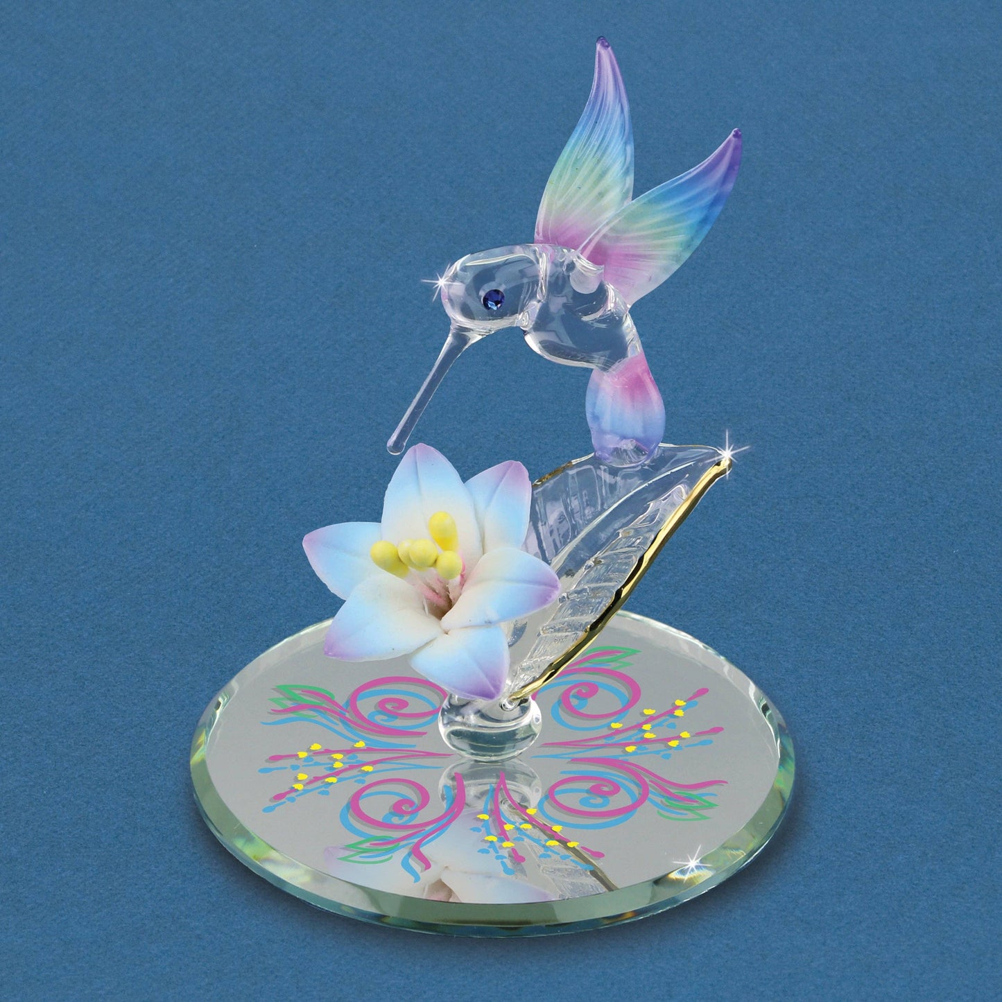 Glass Hummingbird Figurine