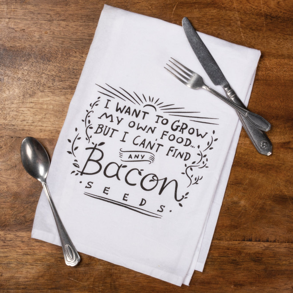 Bacon Seeds Kitchen Towel